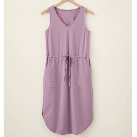 Garnet Hill Dresses & Skirts - Garnet Hill Recycled Easy Knit Tank Dress in Lavender Purple Size Small